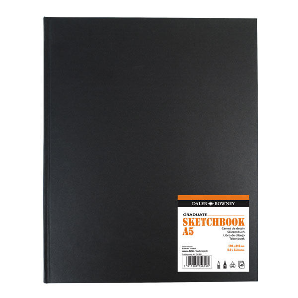 Daler-Rowney Graduate HB Sketch Book A5 Portrait 130G 46Sh