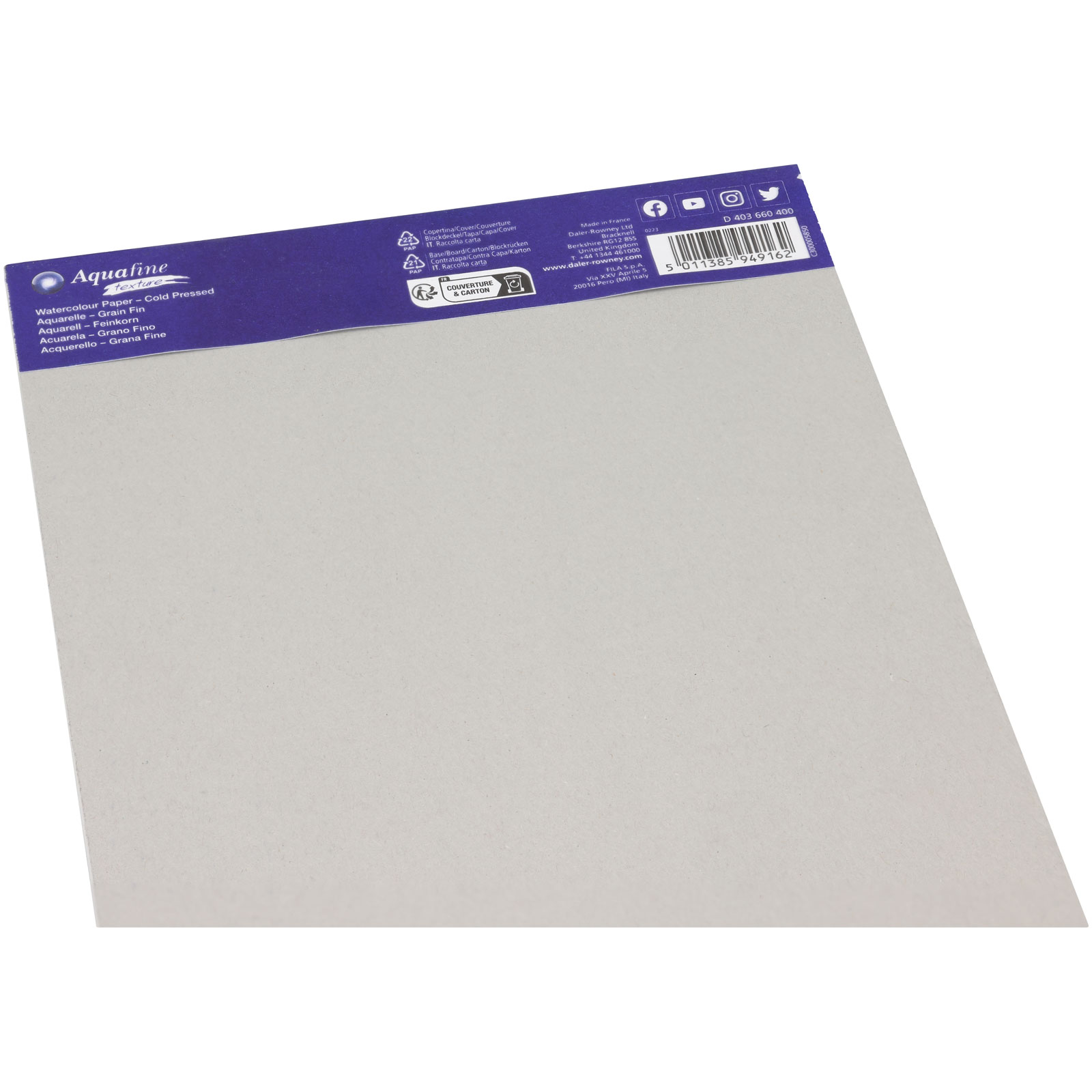 Blocco Per Acquerello Daler Rowney Aquafine Texture Pad A3, 12 Fogli Ruvidi 300 G/mq, Carta Pregiata Senza Acidi - 3