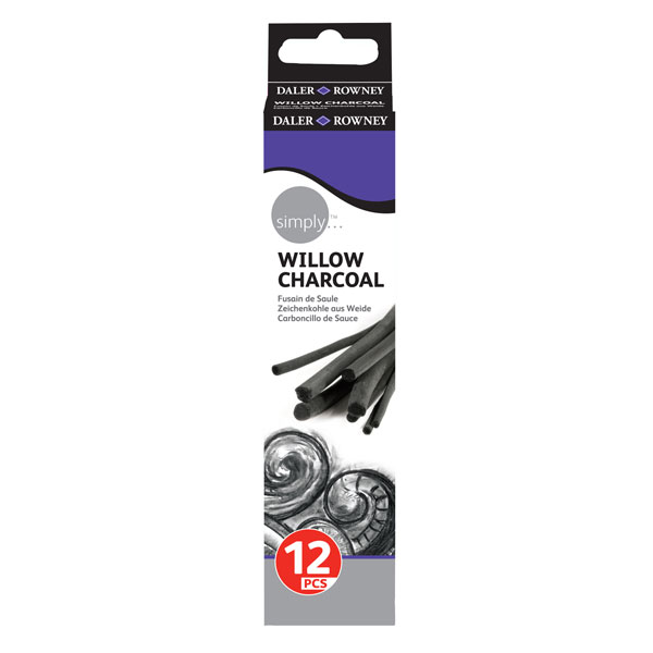 Daler Rowney Simply Willow Charcoal Pack of 12
