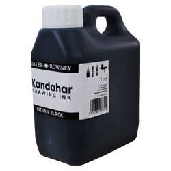 Daler Rowney Black Kandahar Ink 1L