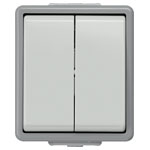 Siemens 5TA4705 Delta surface shutter Switch grey IP44 two-circuit 10A