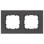 Siemens 5TG11122 Delta miro frame 2-way carbon metallic 161x90mm