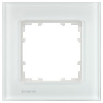 Siemens 5TG12011 Delta miro glass frame 1-way white 90x90mm