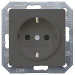 Siemens 5UB1924 Delta i-system Schuko-socket carbon metallic 10/16A 250V