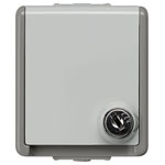 Siemens 5UB4716 Delta SCHUKO socket outlet touch protection grey