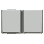 Siemens 5UB4725 Delta Grey Switch PG socket 2x in/out pushbutton