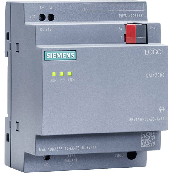 Siemens 6BK17000BA200AA0 LOGO! PLC module 24V DC KNX interface RJ4...