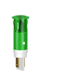 Signal Construct SKGU10728A LED Light Green 230V AC Snap-In Ø10+0.2mm