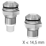 Signal Construct SLQ08KL195M Light Pipe Metal Ø5mm Fibre IP67 Chrome
