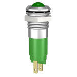 Signal Construct SWBU14724A LED Light Green 24V DC/AC IP67 Chrome-plated