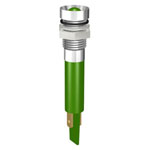 Signal Construct SWZU08728CRA LED Indicator 230V Green IP67 Chrome M8x0.75