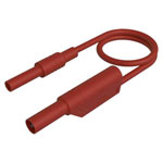 SKS Hirschmann 934041101 Safety Lead 4mm plug/jack 50cm Red 1pc