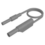 SKS Hirschmann 934042106 MAL S WS-B Test Lead 4mm jacks plugs 100cm grey