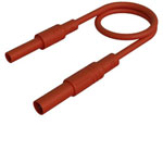 SKS Hirschmann 934045101 MAL S GG-B Safety Test Lead 4mm plug 50cm Red