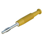 SKS Hirschmann 938420103 MSTF 2 straight blade plug 2mm pin Yellow