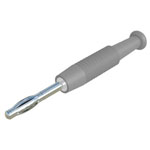 SKS Hirschmann 938420106 MSTF 2 straight blade plug 2mm grey