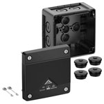 Spelsberg 40200001 Junction Box 92x92x60mm IP66/67/69 black VDE certified