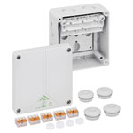 Spelsberg 49080601 Joint Box IP65 110x110x67mm 5-pin 24A capacity