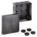 Spelsberg 49191001 Abox-i Junction Box 140x140x79mm Black IP65 Weather-Resistant