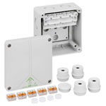 Spelsberg 80680701 Joint Box 110x110x67mm grey IP65 screwless terminal