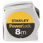 Stanley 1-33-198 Powerlock Tape Measure 8m Durable Steel Blade