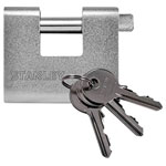 Stanley 81082 372 401 Armoured Padlock 90mm Steel Anti-Drill Secure