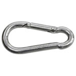 SWG 680 154 880 75 Fire Brigade Spring Hook Galvanised Steel 80x8 mm