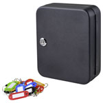 Sygonix SY-4737740 Key Cabinet 20 hooks black secure key storage