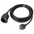 Sygonix SY-4872632 Cable Extension 16 A Black 3m H05VV-F 3G 1.5 mm²