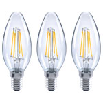 Sygonix SY-4945174 LED Candle 4W=40W E14 Warm White 3pcs
