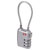 Sygonix SY-5044450 Cable lock TSA silver combo 33mm zinc lock