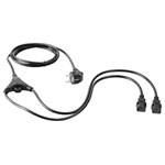 Sygonix SY-5178378 Y Cable C13/C14 Black 2m for Appliances