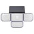 Sygonix SY-5626568 Solar Outdoor Wall Light motion detector 1.265W black