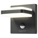 Sygonix SY-6028442 Outdoor LED Wall Light with motion detector 10.8W black