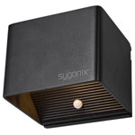 Sygonix SY-6053268 LED Wall Light 2W Black with Motion Detector