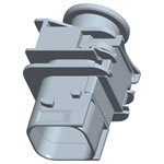 TE Connectivity 1-1703773-1 HDSCS Socket Housing PCB MCP 6 Pins