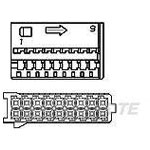 TE Connectivity 1355348-1 MQS Connector 18-Position Carton