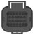 TE Connectivity 1473416-1 Superseal Socket Enclosure 26-Position Black