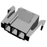 TE Connectivity 1-480304-0 MATE-N-LOK Pin Housing 3 Pins 5.08mm Spacing