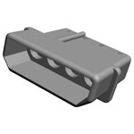 TE Connectivity 1-480426-0 MATE-N-LOK Socket Housing 4 Pins