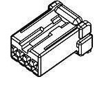 TE Connectivity 174966-2 Plug Housing 4P Black 1 pc Bag