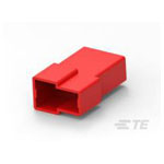 TE Connectivity 180908-1 FASTIN-FASTON Box 2P Nylon Red FF 250 TAB