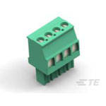 TE Connectivity 1986375-4 Box Str Plug 3.81mm Green LH 4 Pin