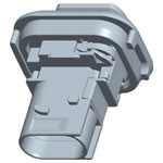 TE Connectivity 2-1703843-1 HDSCS Socket Housing 3 Pins PCB Mount