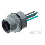 TE Connectivity 5-2271137-2 M12 Female Panel A Code Solder Rear 8P (Au)