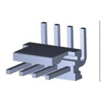 TE Connectivity 640387-4 MTA-156 Pin Strip 4 Pins 1 pc