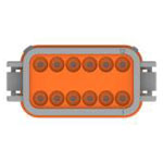 TE Connectivity DT06-12SA DT Bullet Socket Connector 12-Pin Straight