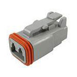 TE Connectivity DT06-2S-C015 DT Socket 2-Pin Straight Housing & Contacts