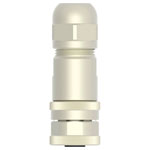 TE Connectivity T4110012021-000 M12 Socket 2-Pin Straight Connector