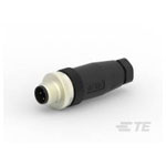 TE Connectivity T4111001031-000 M12 Male Straight Connector 3P PG7 Gold